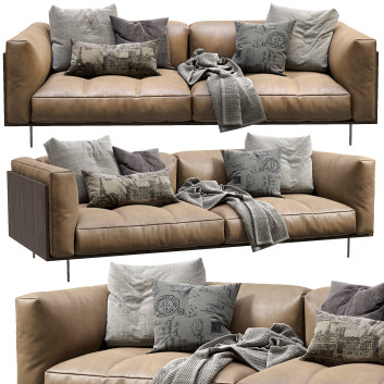 Sofa Living Divani Leather Rodwood