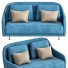 Sofa Gallotti&Radice Audrey Blue - Navasard