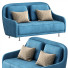 Sofa Gallotti&Radice Audrey Blue - Navasard
