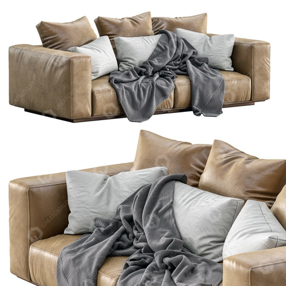 Диван Flexform Grandemare Beige 3D модель