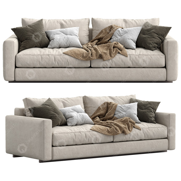Диван Ferlea Simple Beige 3D модель