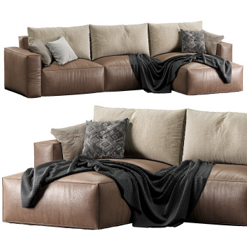 Sofa Room108 Leather Elise Stretch