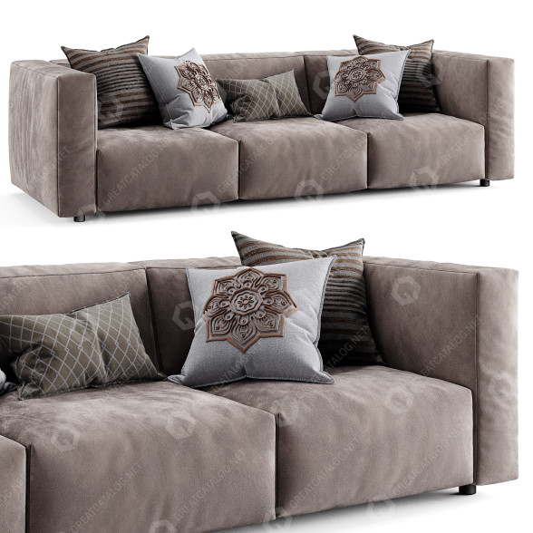 Sofa Prostoria Match Beige 3D model