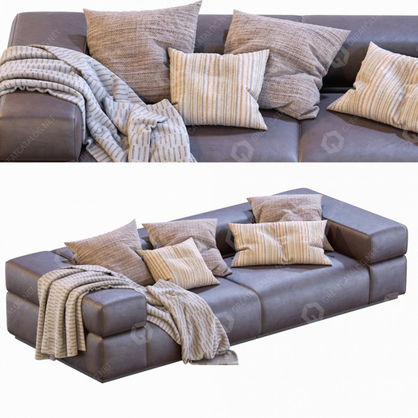 Sofa Lema Brick Lane Leather 3D-Modell