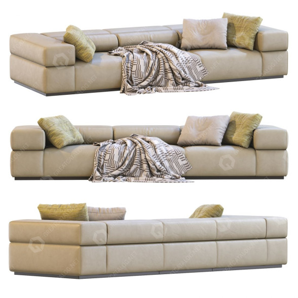 Sofa Lema Brick Lane Leather 3D-Modell