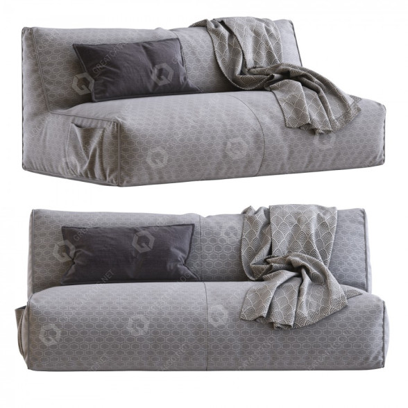 Sofa Gart Art & Design Group Puffone 3D-Modell
