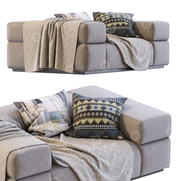 Sessel Lema Brick Lane Leather 3D-Modell