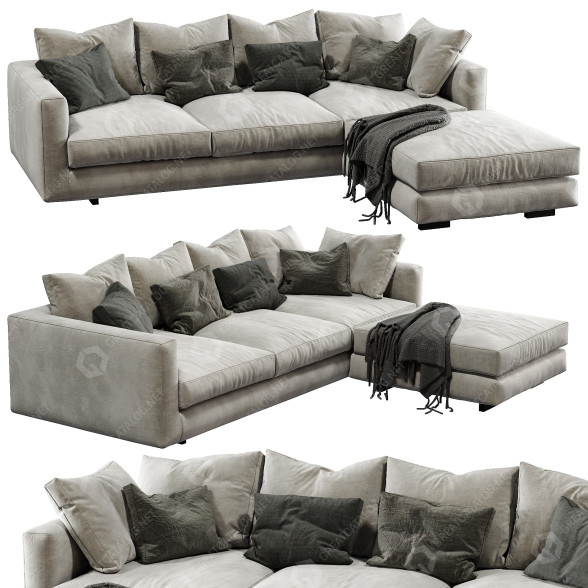 Sofa Marac Malibu Fabric model 3D
