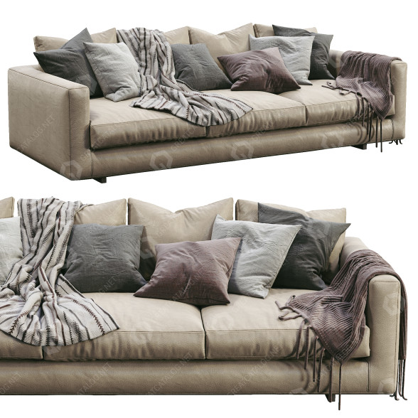 Sofa Marac Malibu 3 Leather model 3D