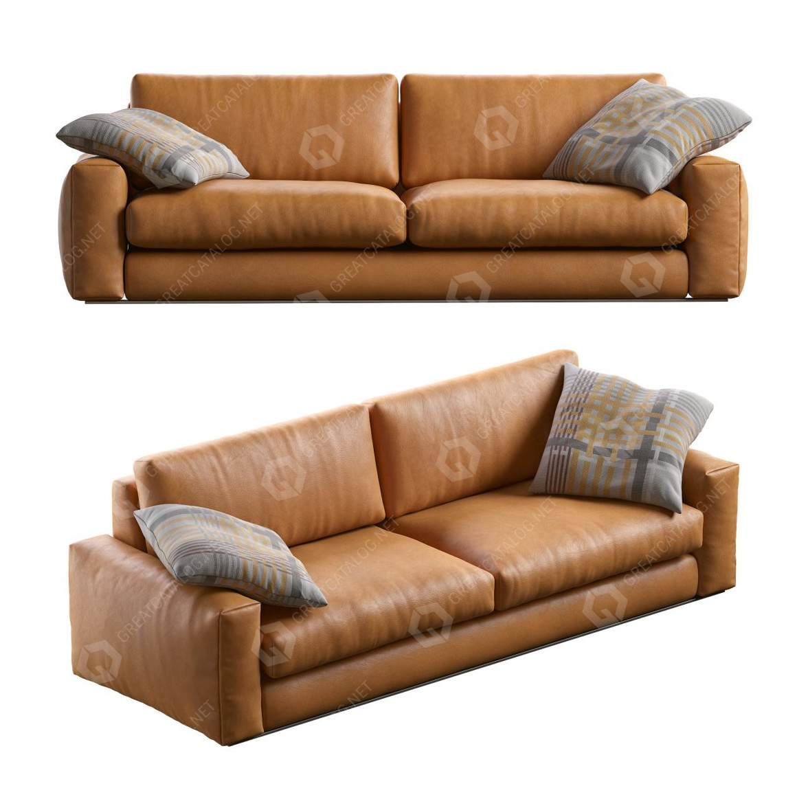 3D model Sofa Vibieffe 85 810 Fly Leather