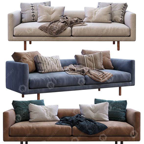 Sofa EQ3 Replay 91 3D-Modell