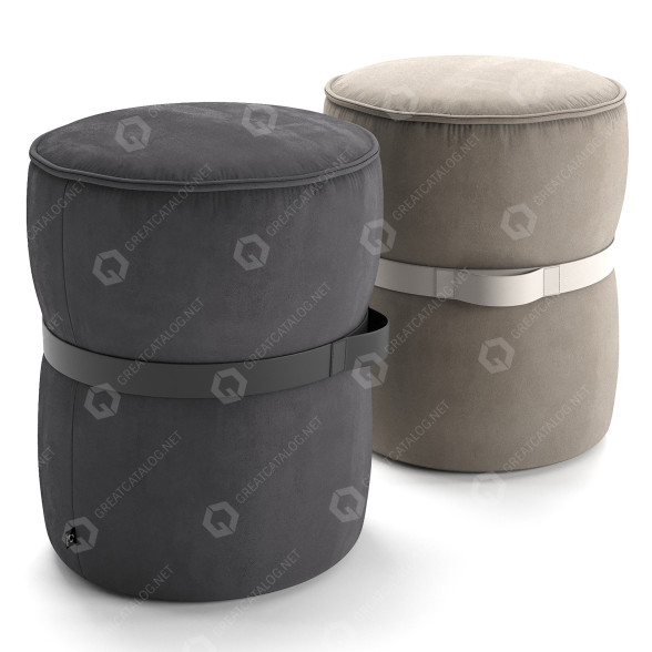 Puf Connubia Round Modelo 3D