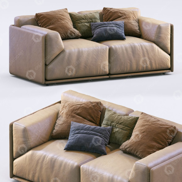 Sofa Meridiani Bacon 3D model