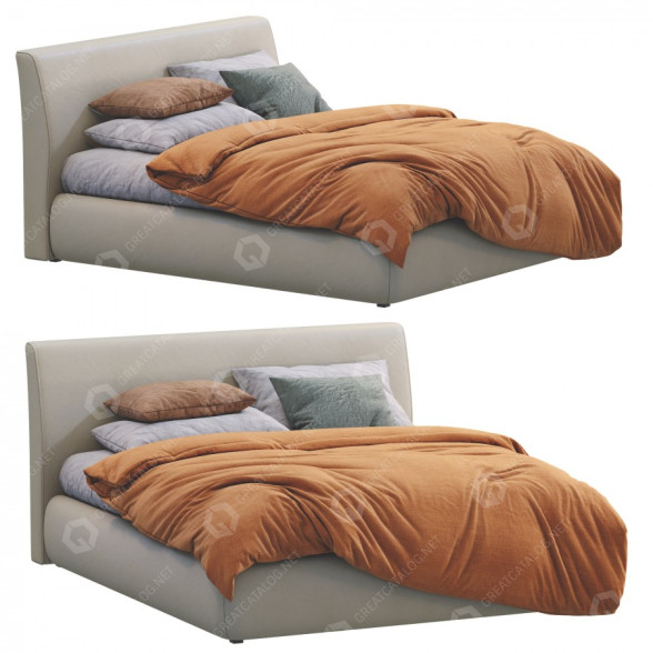 Ліжко LeComfort Break Leather 3D модель