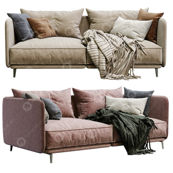 Sofa Arflex K2 (2 Color Version) (v2) 3D model