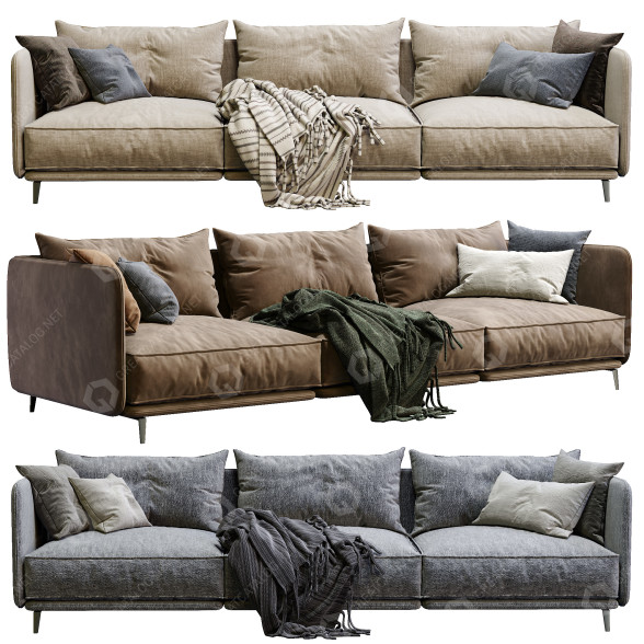 Sofa Arflex K2 (3 Color Version) model 3D
