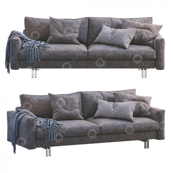 Sofá Interface Blues Gray Modelo 3D