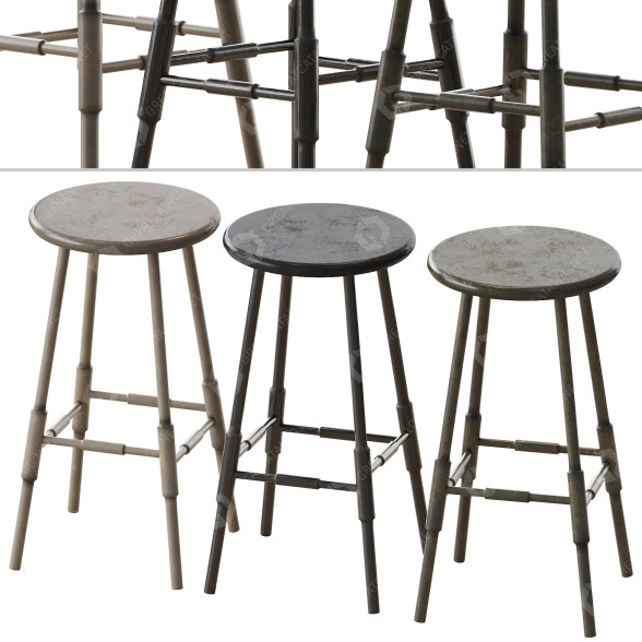 Barhocker 1stDibs Atlantic Counter Contemporary 3D-Modell