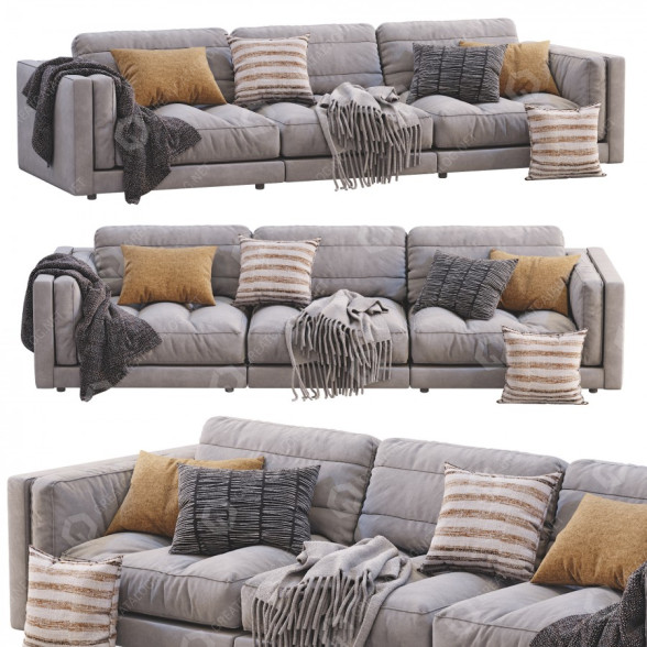 Диван Flexform Lucien Gray 3D модель