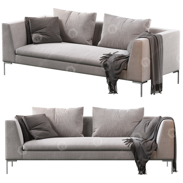 Диван B&B Italia Charles Fabric 3D модель