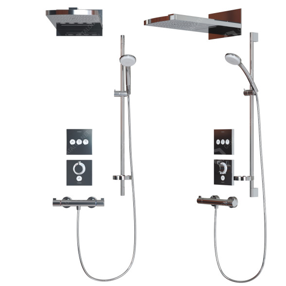 Душ Hansgrohe Raindance Rainfall 3D модель