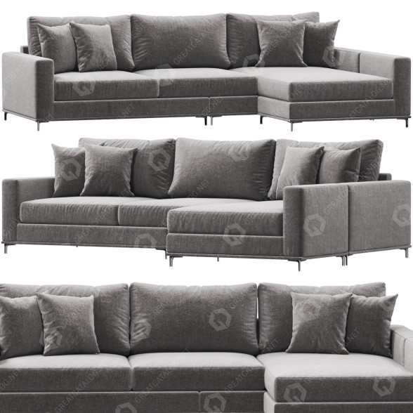 Sofá Eichholtz Feraud Lounge Modelo 3D