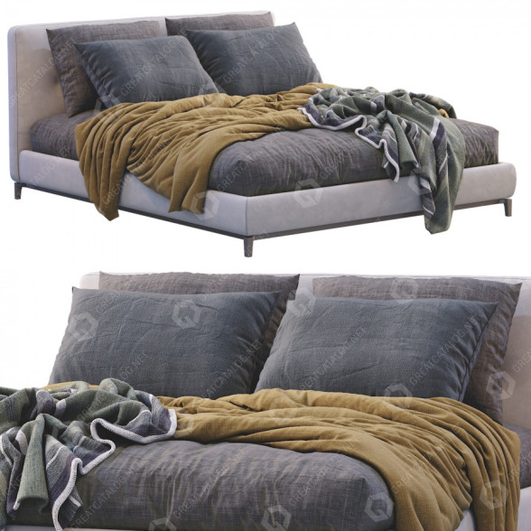 Lit Minotti Andersen Gray modèle 3D