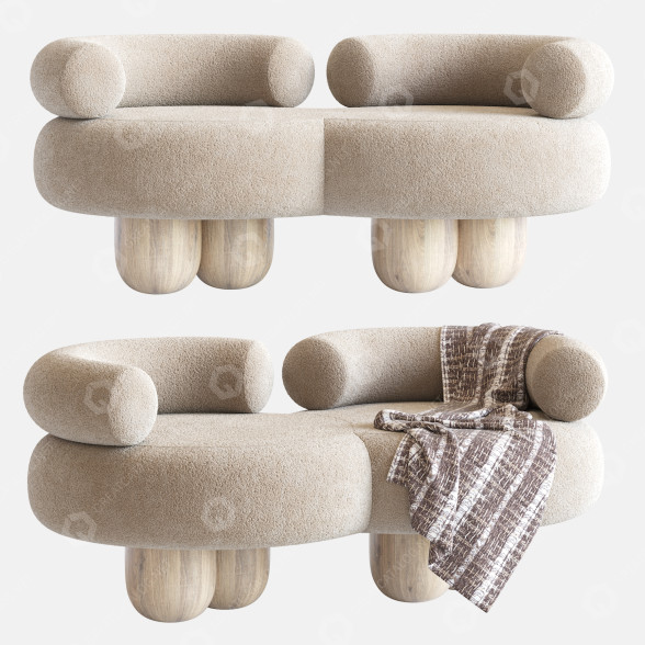 Sofa Pietro Franceschini Siamese model 3D