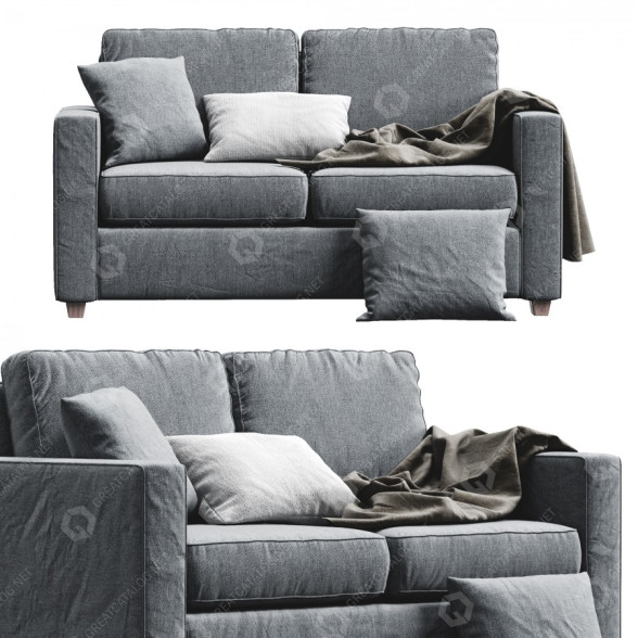 Sofa West Elm Henry 3D-Modell