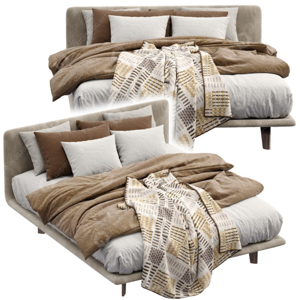 Bett Pianca Filo 3D-Modell
