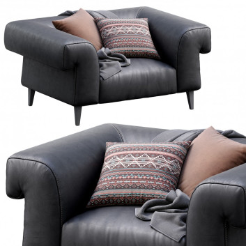 Sillón Gianfranco Ferre Home Leather Soho