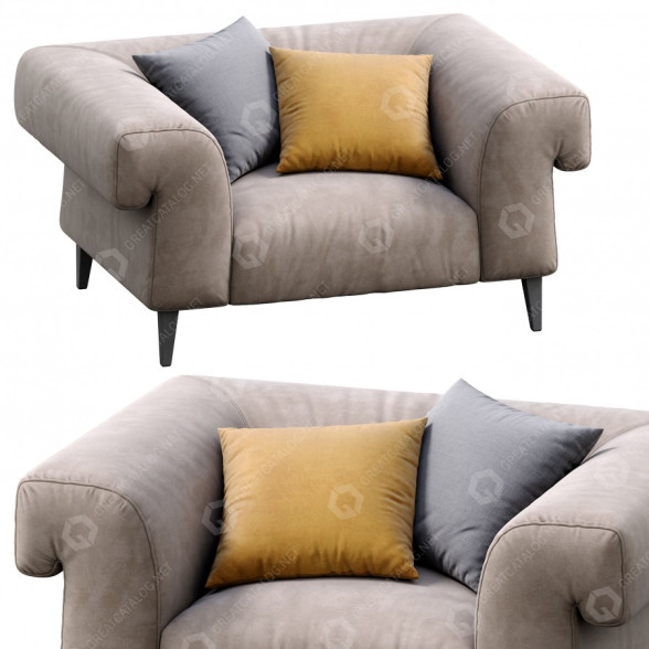 Sillón Gianfranco Ferre Home Soho Modelo 3D