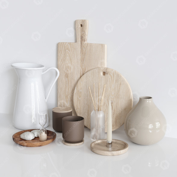 Dekor The Kitchen Set 3D-Modell