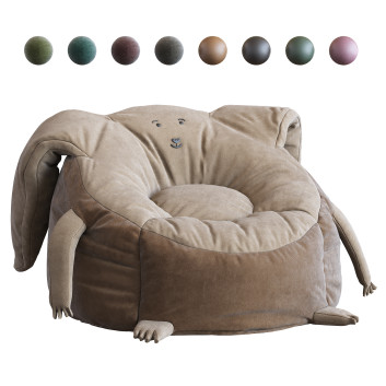 Tasche Stuhl Animal Bean 2 3D-Modell