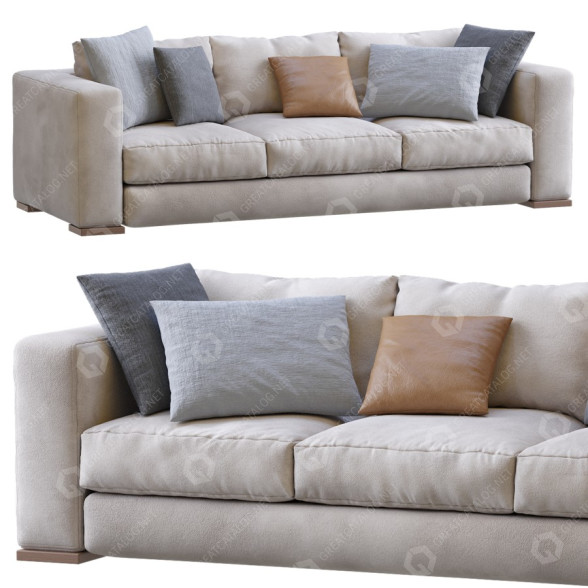 Диван Jesse Arthur Beige 3D модель