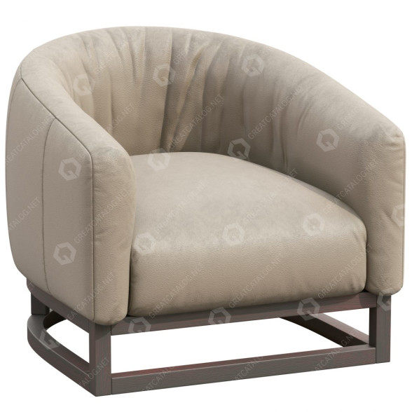 Sessel Coco Republic Heston Leather 3D-Modell
