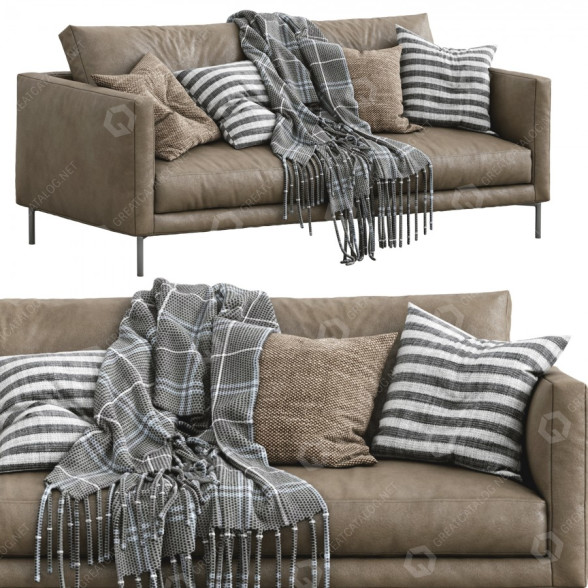 Sofa Interface Coco Leather 3D model