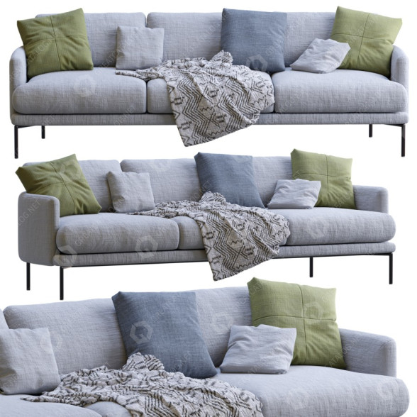 Sofa La Forma Rave 3 model 3D