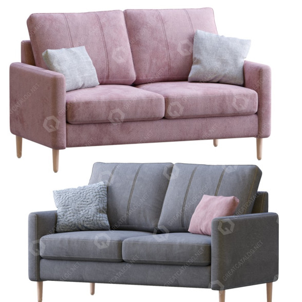 Sofa Pohjanmaan Block Jumbo (2 Color Version) 3D-Modell