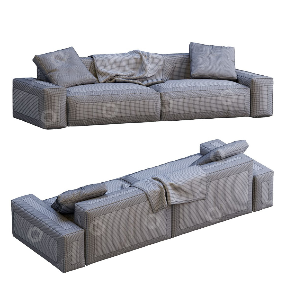 3D model Sofa Jesse Daniel Leather