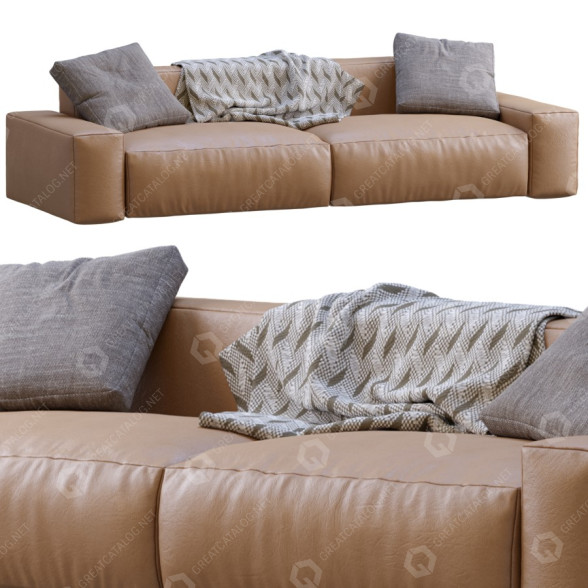 Диван Jesse Daniel Leather 3D модель