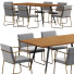 Mesa y sillas CB2 Rouka - DayToday