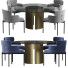 Стіл та стільці Meridiani Sylvie Set - DayToday