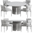 Стіл та стільці Meridiani Sylvie Set - DayToday