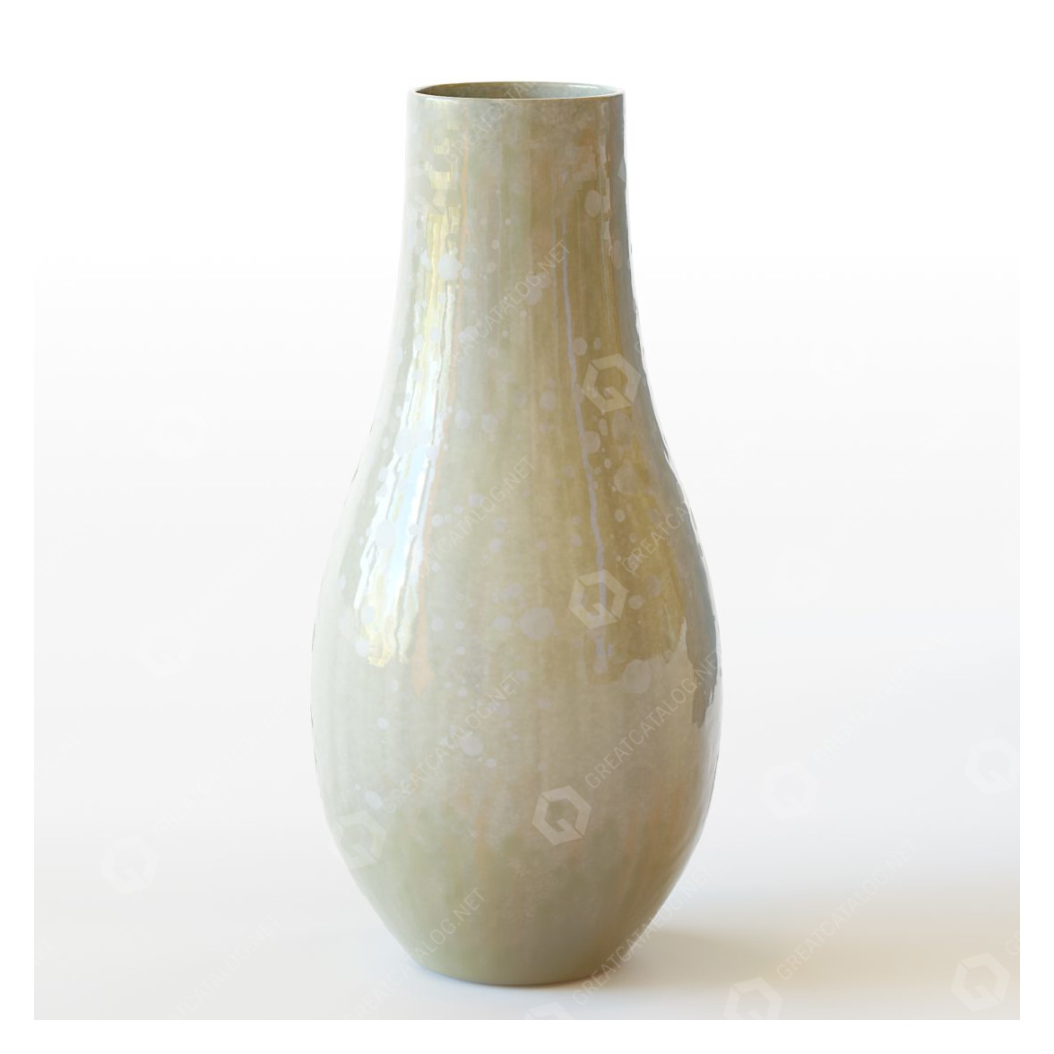 Vases West Elm Reactive Glaze Large Floor 3D model