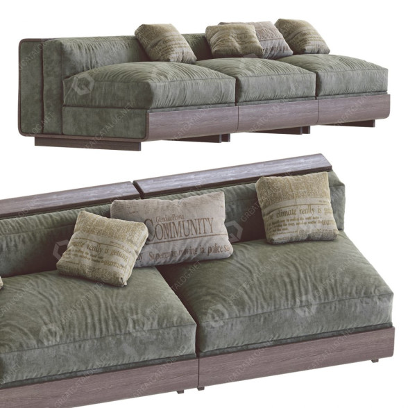 Sofa Acerbis Life 2 3D-Modell