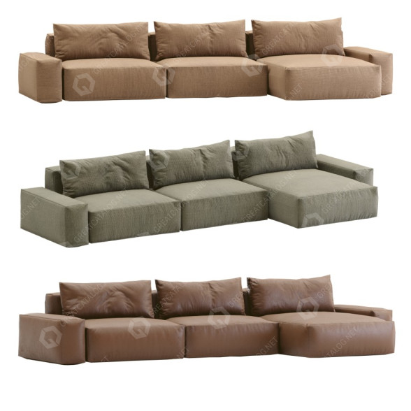 Sofa Jesse Daniel (3 Color Version) 3D-Modell