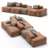 Sofa Bonaldo Peanut B Leather - Navasard