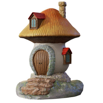 Statuette Mushroom Fantasy House