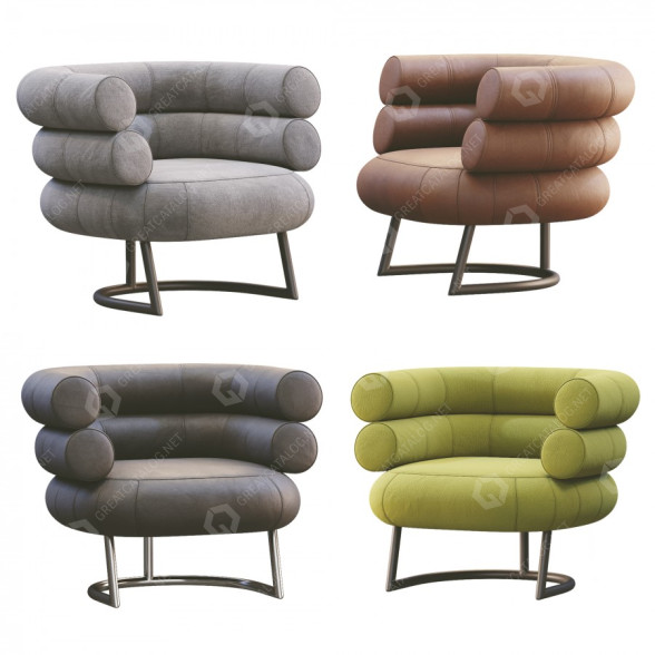 Sessel ClassiCon Bibendum Lounge (4 color version) 3D-Modell